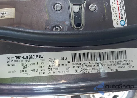 2015 Jeep Patriot Sport из США, поврежденный, VIN 1C4NJPBB3FD149546